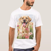  Labrador Retriever Watercolor Men's T-Shirt (Vorderseite)