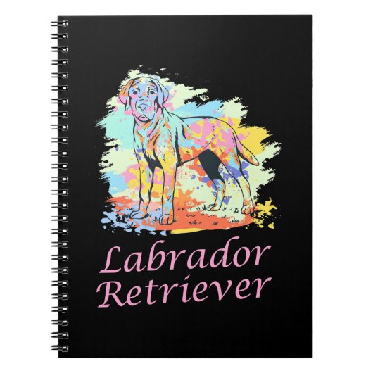 Labrador Retriever Watercolor Notizblock (Vorderseite)