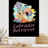 Labrador Retriever Watercolor Poster (Küche)