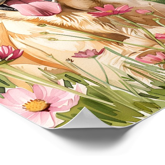 Labrador Retriever Watercolor Poster Doster Art (Ecke)