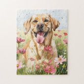 Labrador Retriever Watercolor Puzzle (Vertikal)