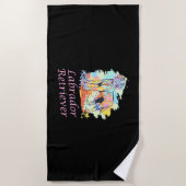 Labrador Retriever Watercolor Strandtuch (Vorderseite)