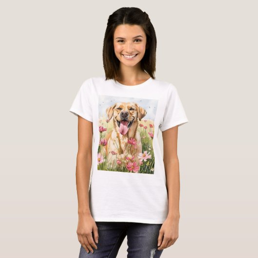 Labrador Retriever Watercolor Women's T-Shirt (Vorne ganz)