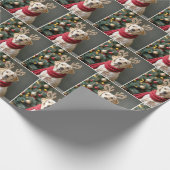 Labrador Retriever Webergeantler Geschenkpapier (Ecke)