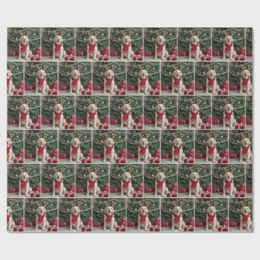 Labrador Retriever Webergeantler Geschenkpapier (Flach)