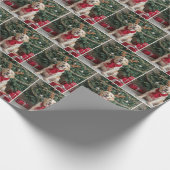 Labrador Retriever Webergeantler Geschenkpapier (Ecke)