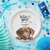 Labrador Retriever Wedding Vielen Dank Pappteller (Party)