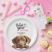 Labrador Retriever Wedding Vielen Dank Pappteller (Party)