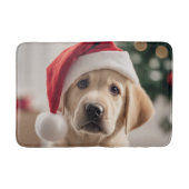 Labrador Retriever Weihnachten Badematte (Vorderseite)