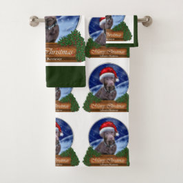 Labrador Retriever Weihnachten Badhandtuch Set