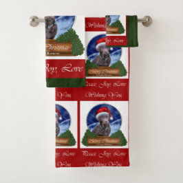 Labrador Retriever Weihnachten Badhandtuch Set
