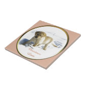 Labrador Retriever Weihnachten Fliese (Seite)