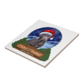 Labrador Retriever Weihnachten Fliese (Seite)