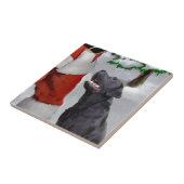 Labrador Retriever Weihnachten Fliese (Seite)