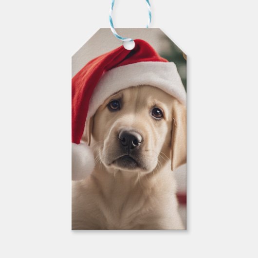 Labrador Retriever Weihnachten Geschenkanhänger (Vorderseite)