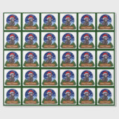 Labrador Retriever Weihnachten Geschenkpapier (Flach)