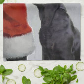 Labrador Retriever Weihnachten Geschirrtuch (Gefaltet)