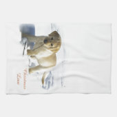 Labrador Retriever Weihnachten Geschirrtuch (Horizontal)