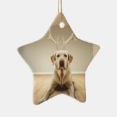 Labrador Retriever Weihnachten, Hangdekoration Keramik Ornament (Rechts)