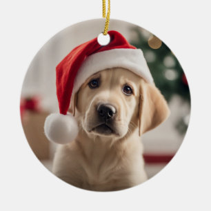 Labrador Retriever Weihnachten Keramik Ornament