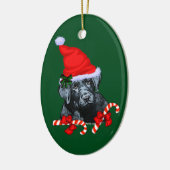 Labrador Retriever Weihnachten Keramik Ornament (Links)