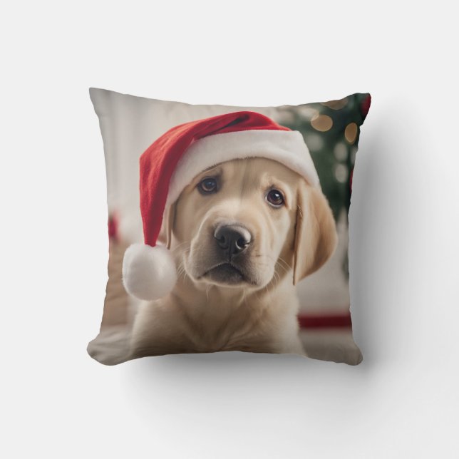 Labrador Retriever Weihnachten Kissen (Vorderseite)