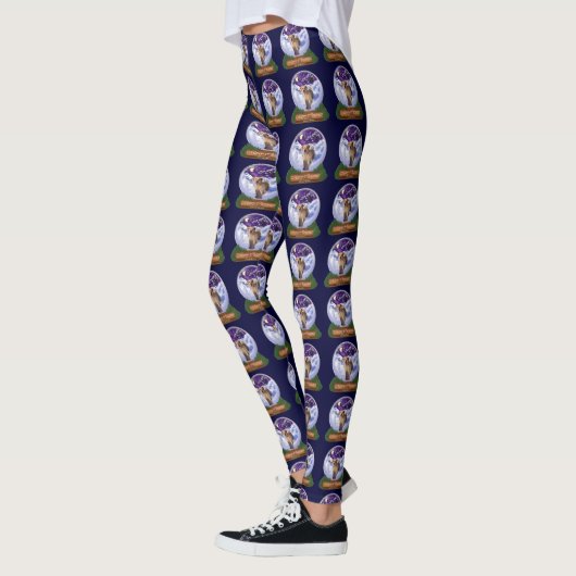 Labrador Retriever Weihnachten Leggings (Links)