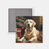 Labrador Retriever Weihnachten Magnet (Vorderseite/Rückseite)