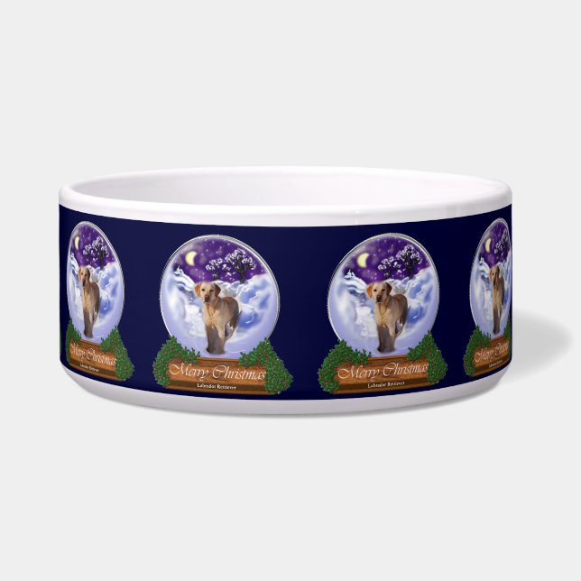 Labrador Retriever Weihnachten Napf (Vorderseite)