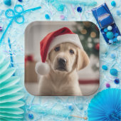 Labrador Retriever Weihnachten Pappteller (Party)