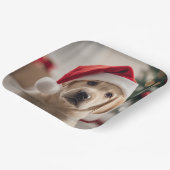 Labrador Retriever Weihnachten Pappteller (Gewinkelt)