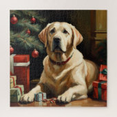 Labrador Retriever Weihnachten Puzzle (Vertikal)