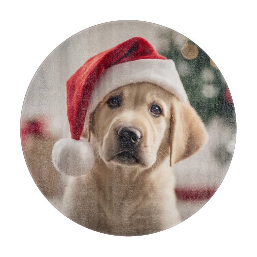 Labrador Retriever Weihnachten Schneidebrett (Vorderseite)