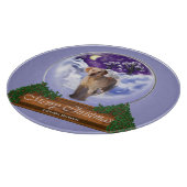 Labrador Retriever Weihnachten Schneidebrett (Ecke)
