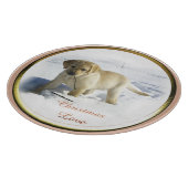 Labrador Retriever Weihnachten Schneidebrett (Ecke)