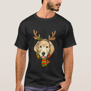 Labrador Retriever Weihnachts-Rentiergeweih Hund  T-Shirt