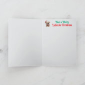 Labrador Retriever Weihnachts-Strumpf Karte (Innenseite)
