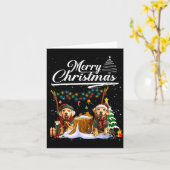 Labrador Retriever Weihnachtsbaumschmuck Hund  Karte (Gelbe Blume)