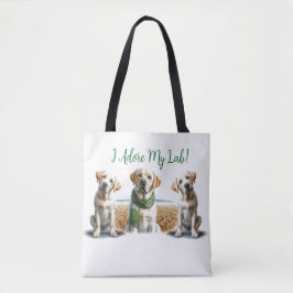 Labrador Retriever Weihnachtsfeier Tasche