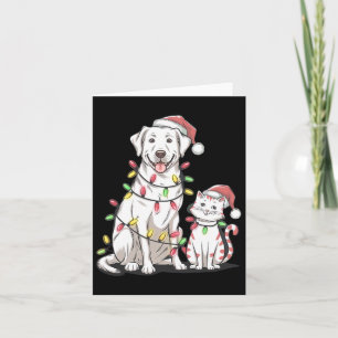 Labrador Retriever Weihnachtsfest Hundekatze Lover Karte