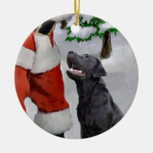 Labrador retriever-Weihnachtsgeschenk-Verzierung Keramikornament