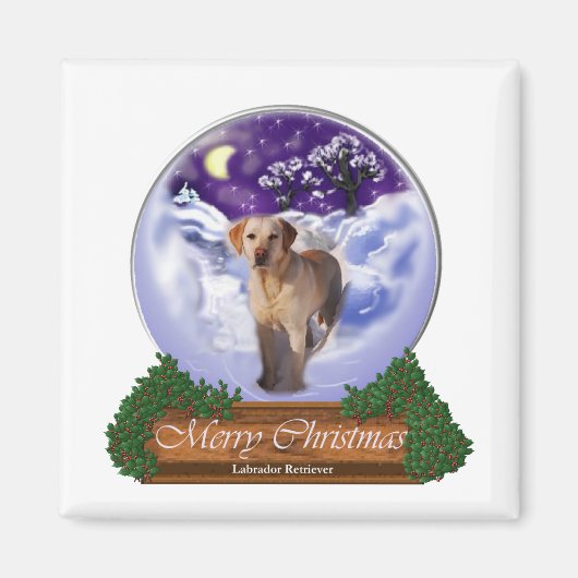 Labrador Retriever Weihnachtsgeschenke Magnet (Vorne)
