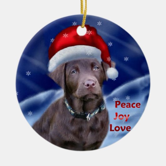 Labrador Retriever Weihnachtsgeschenke Ornament (Vorne)
