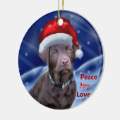 Labrador Retriever Weihnachtsgeschenke Ornament (Links)