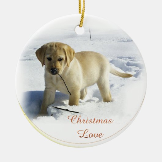 Labrador Retriever Weihnachtsgeschenke Ornament (Vorne)