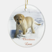 Labrador Retriever Weihnachtsgeschenke Ornament (Links)