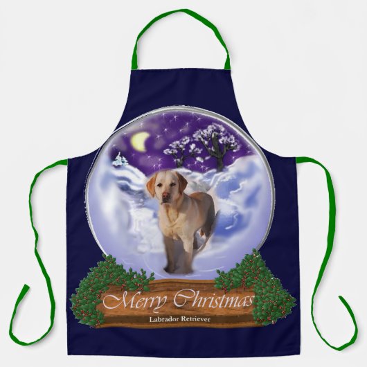 Labrador Retriever Weihnachtsgeschenke Schürze (Vorderseite)