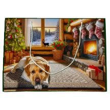 Labrador Retriever Weihnachtskarte