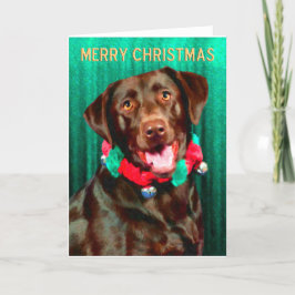 Labrador Retriever Weihnachtskarten Feiertagskarte
