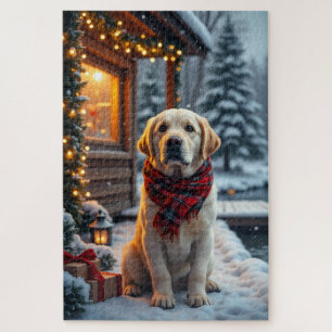 Labrador Retriever Weihnachtskunst Puzzle